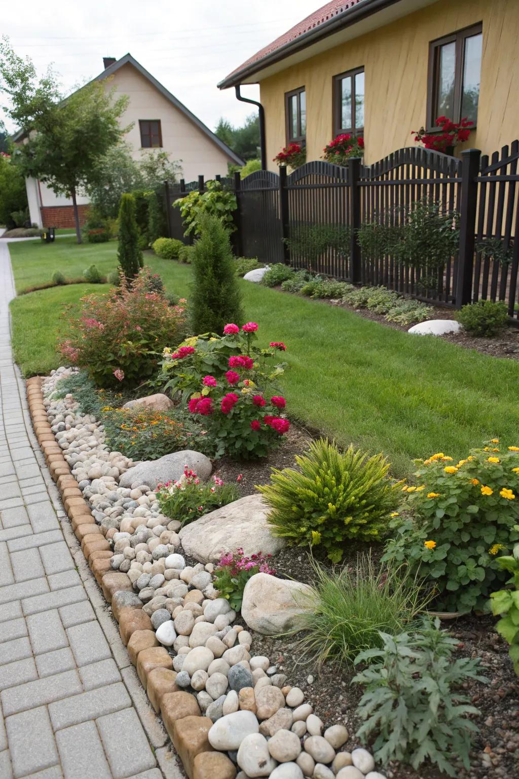 Decorative borders add a neat finishing touch to your garden.