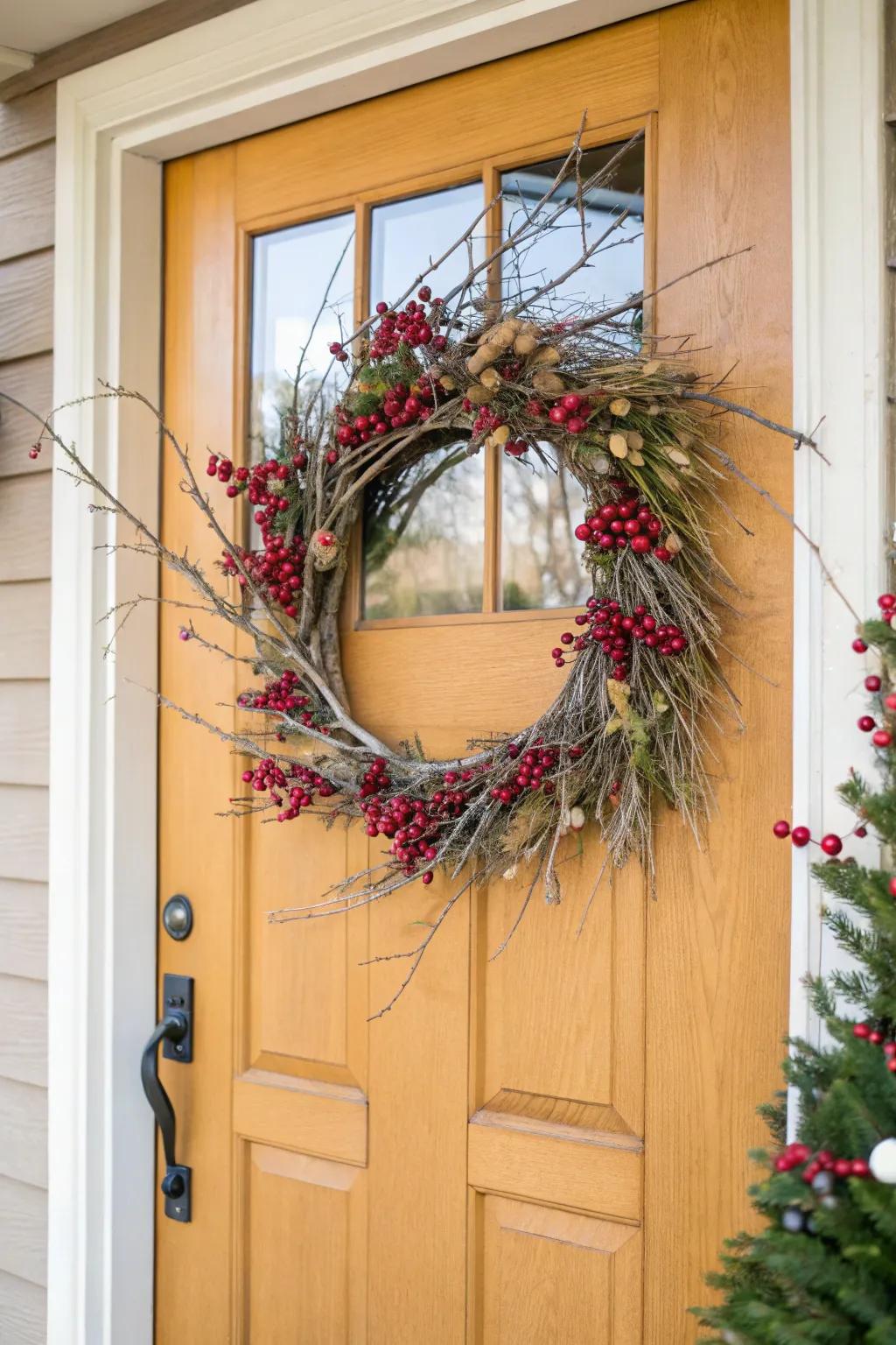 Simple beauty with berries and birch.