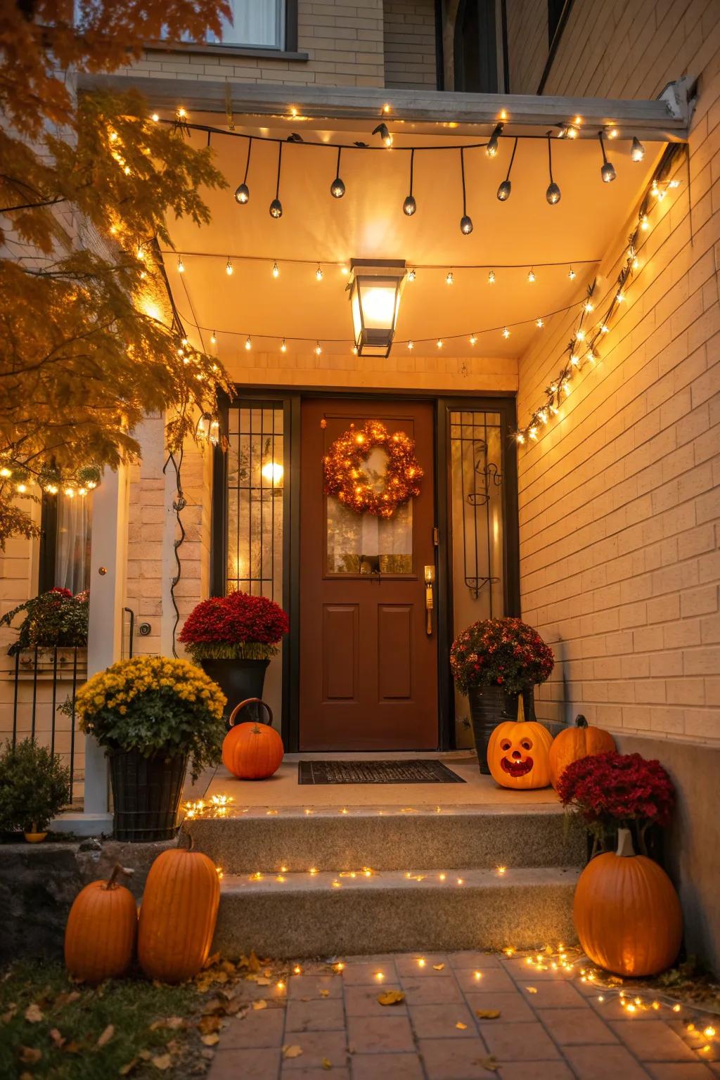 Seasonal decor keeps your entrance lively and current.