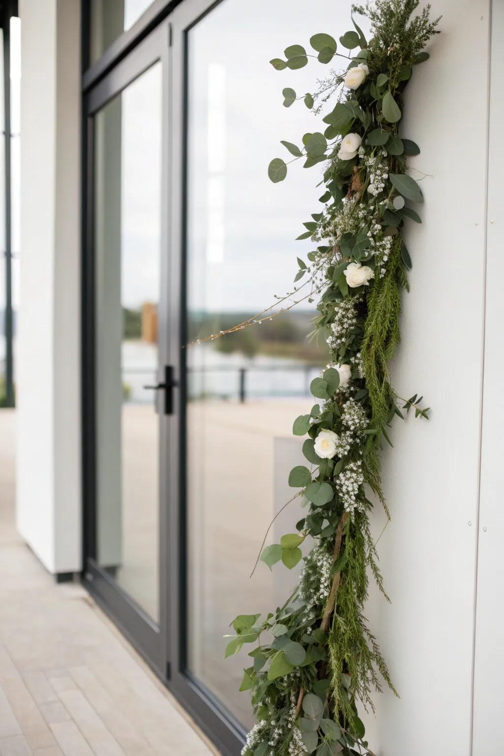 A minimalist garland with a Scandinavian touch.