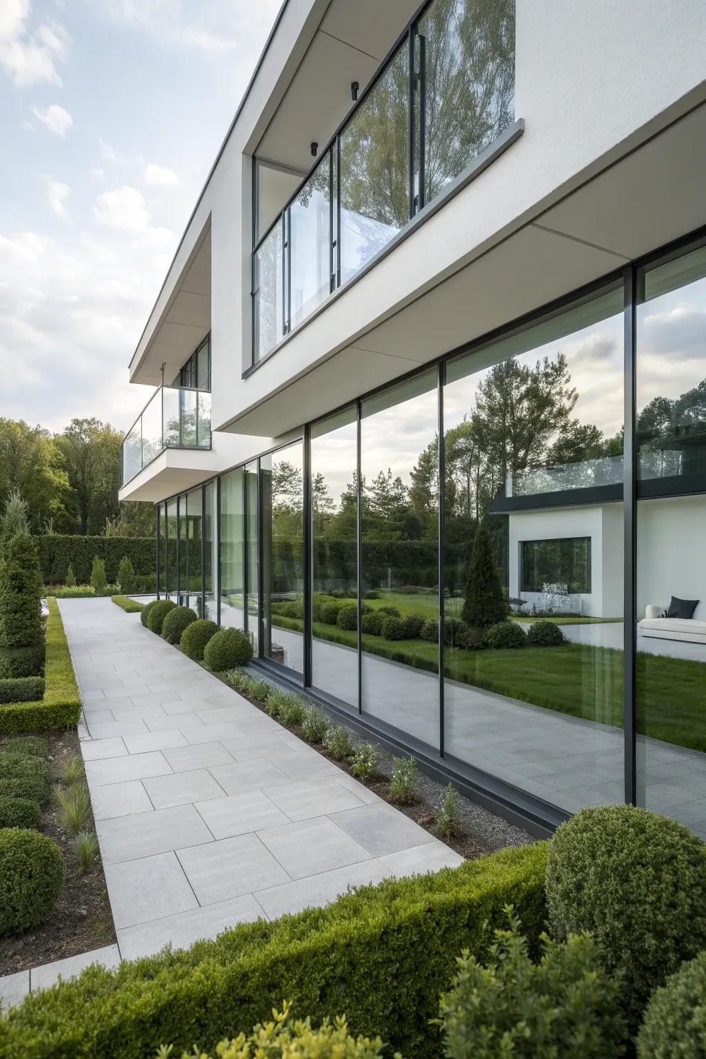 Achieve a futuristic look with mirrored window films.