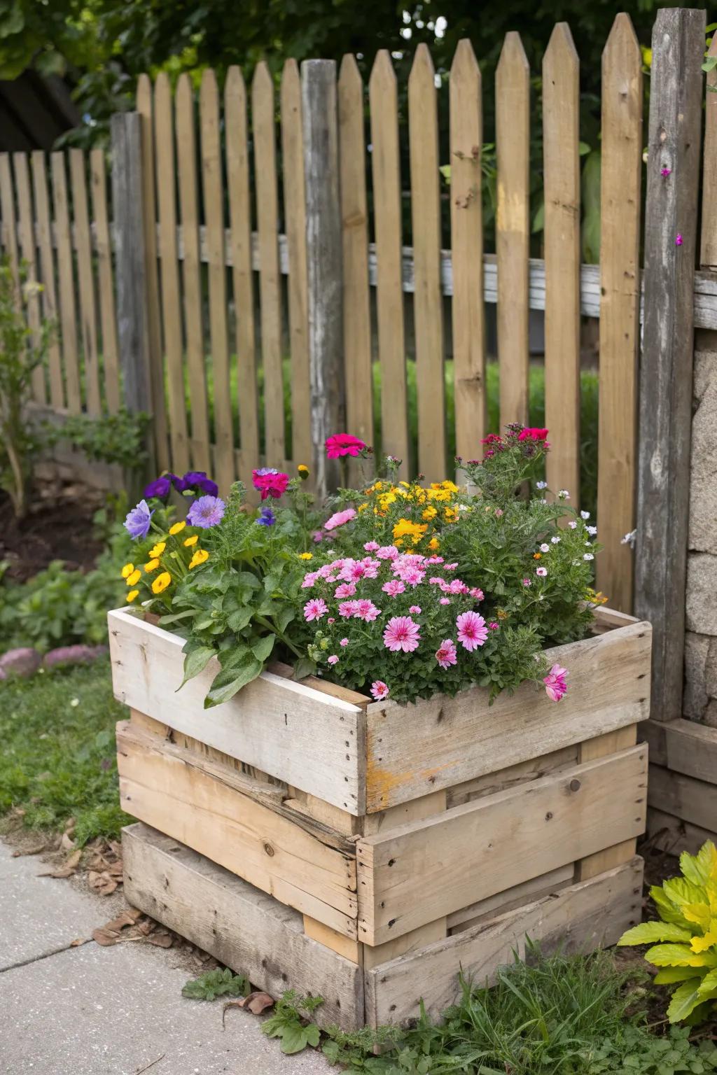 Pallet planters offer an eco-friendly approach to creative gardening.