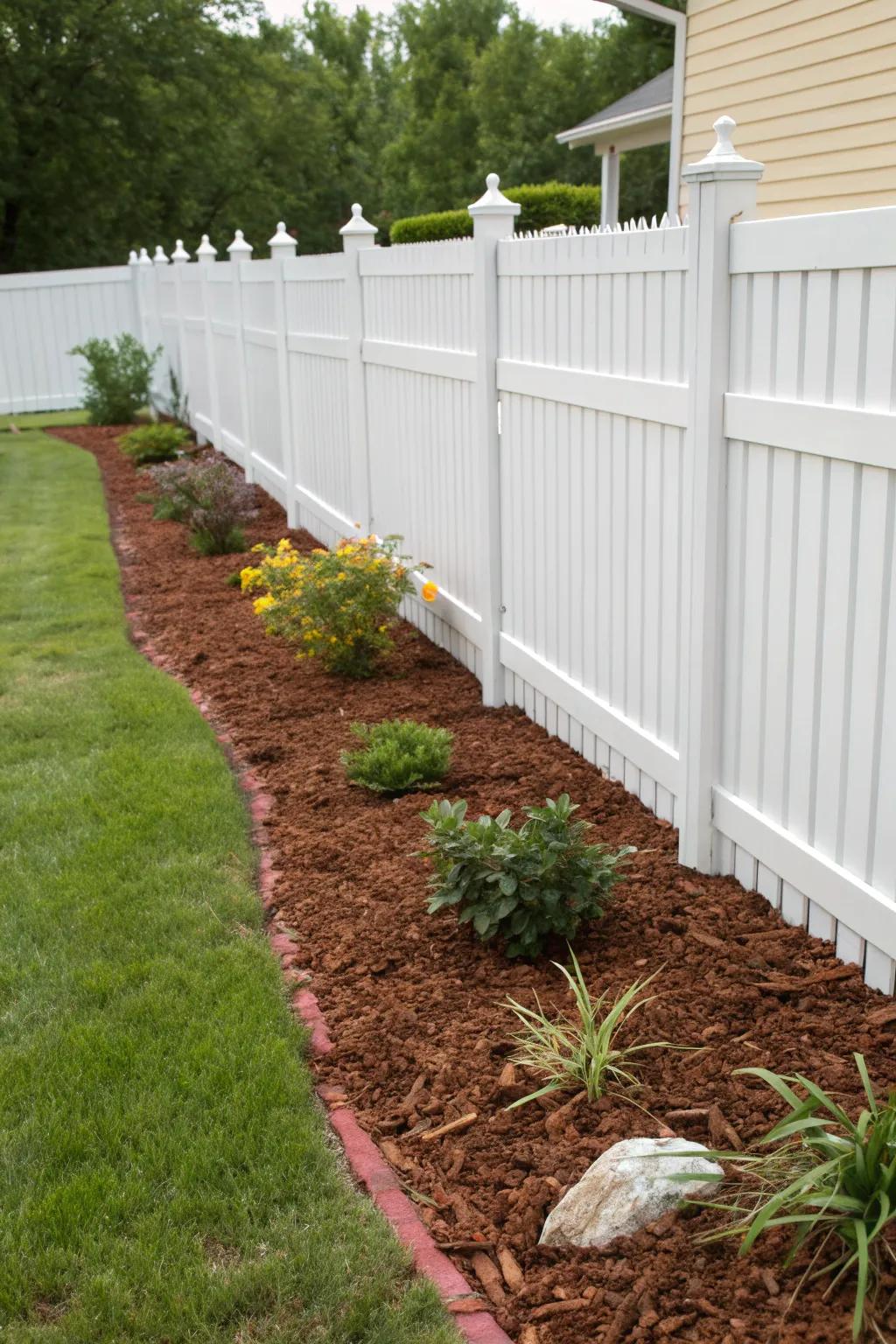 Mulch offers functionality and a natural look.