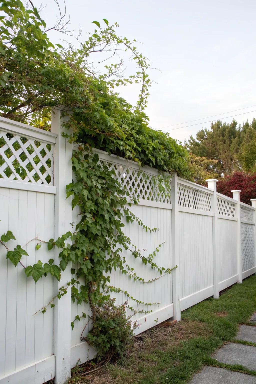 Lattice panels add style and function.