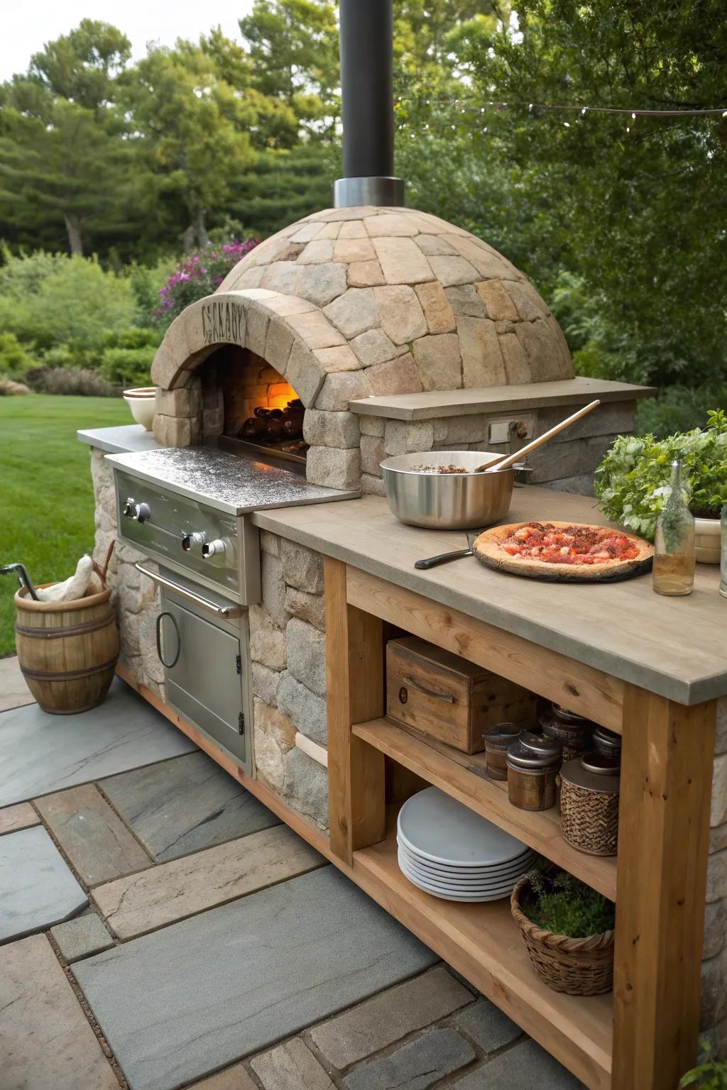 A pizza oven that brings a slice of Italy to your backyard.