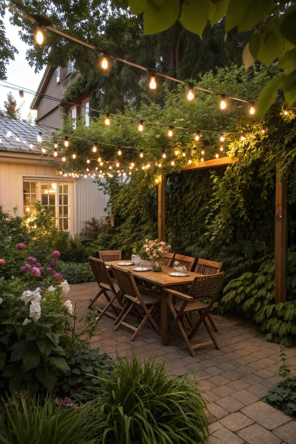 Outdoor dining areas perfect for enjoying meals under the sky.