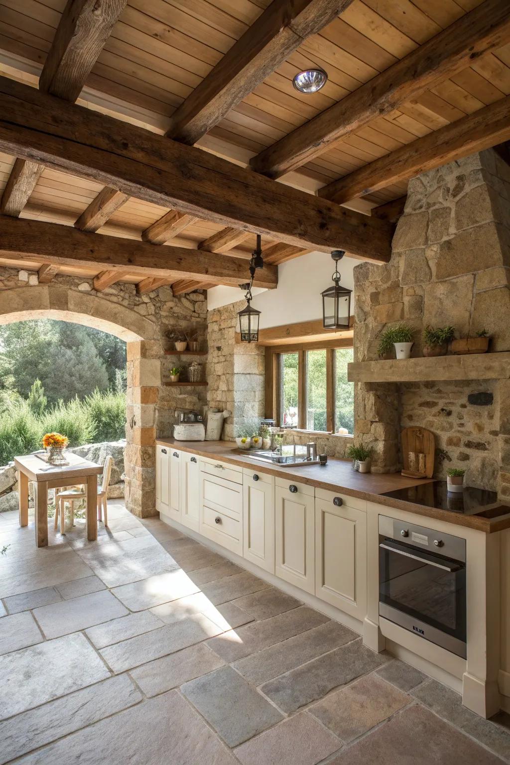 Rustic accents that bring warmth and charm to your kitchen.