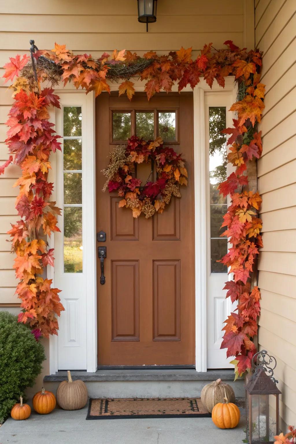 Acorn Garland: Craft a simple yet charming decoration from nature.