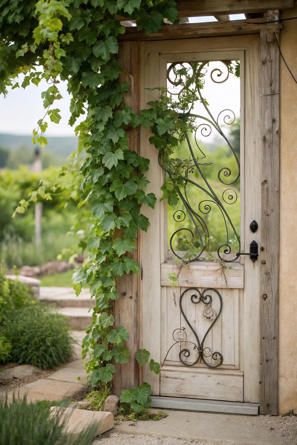 Grape Vine Swirls: Add natural elegance with artfully arranged vines.