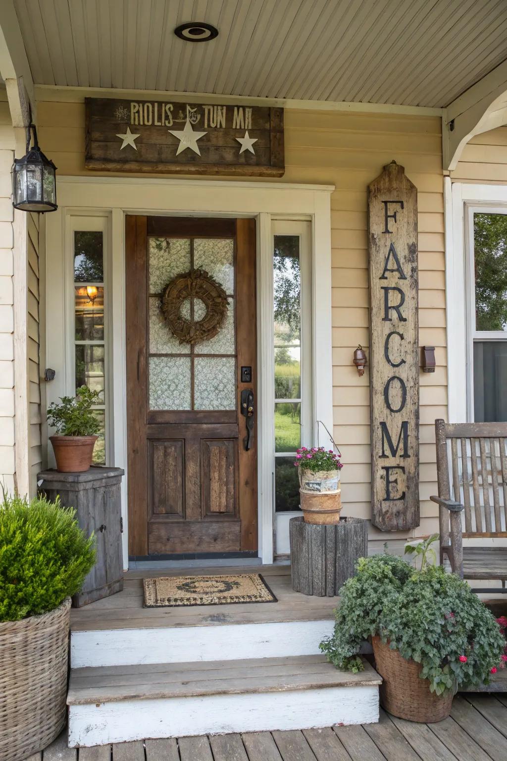Vintage Farmhouse Feel: Capture the timeless charm of a cozy, rustic home.