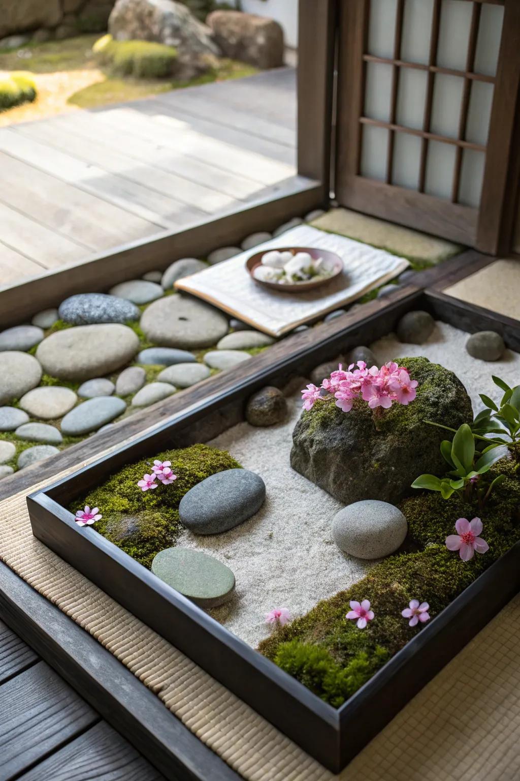 Calm and balance with a Zen rock garden