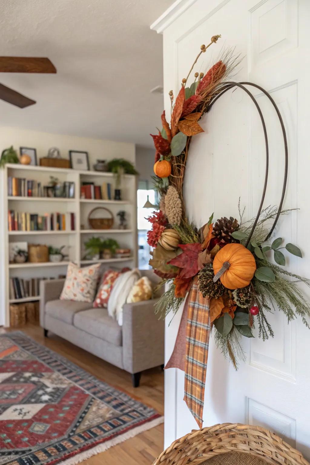 Create a unique look with an eclectic mix of textures and materials.