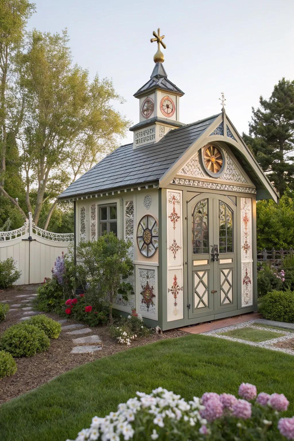 A customizable shed that reflects personal style.