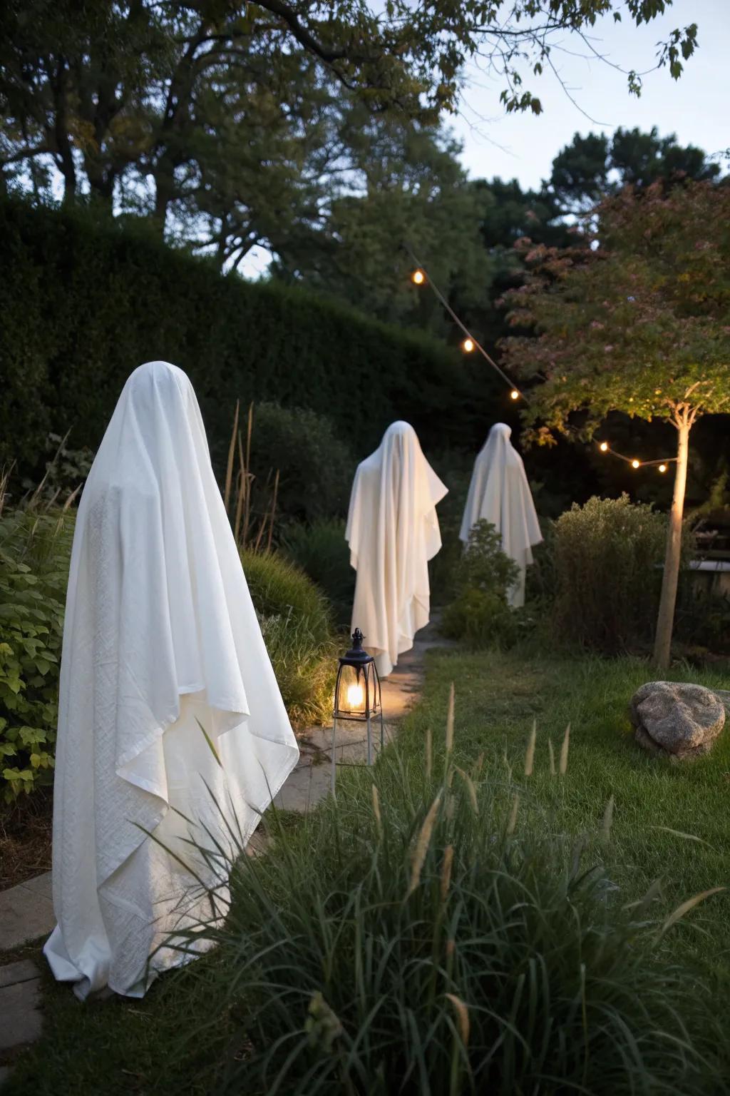 Ghostly silhouettes bring an eerie, unexpected element to your decor.
