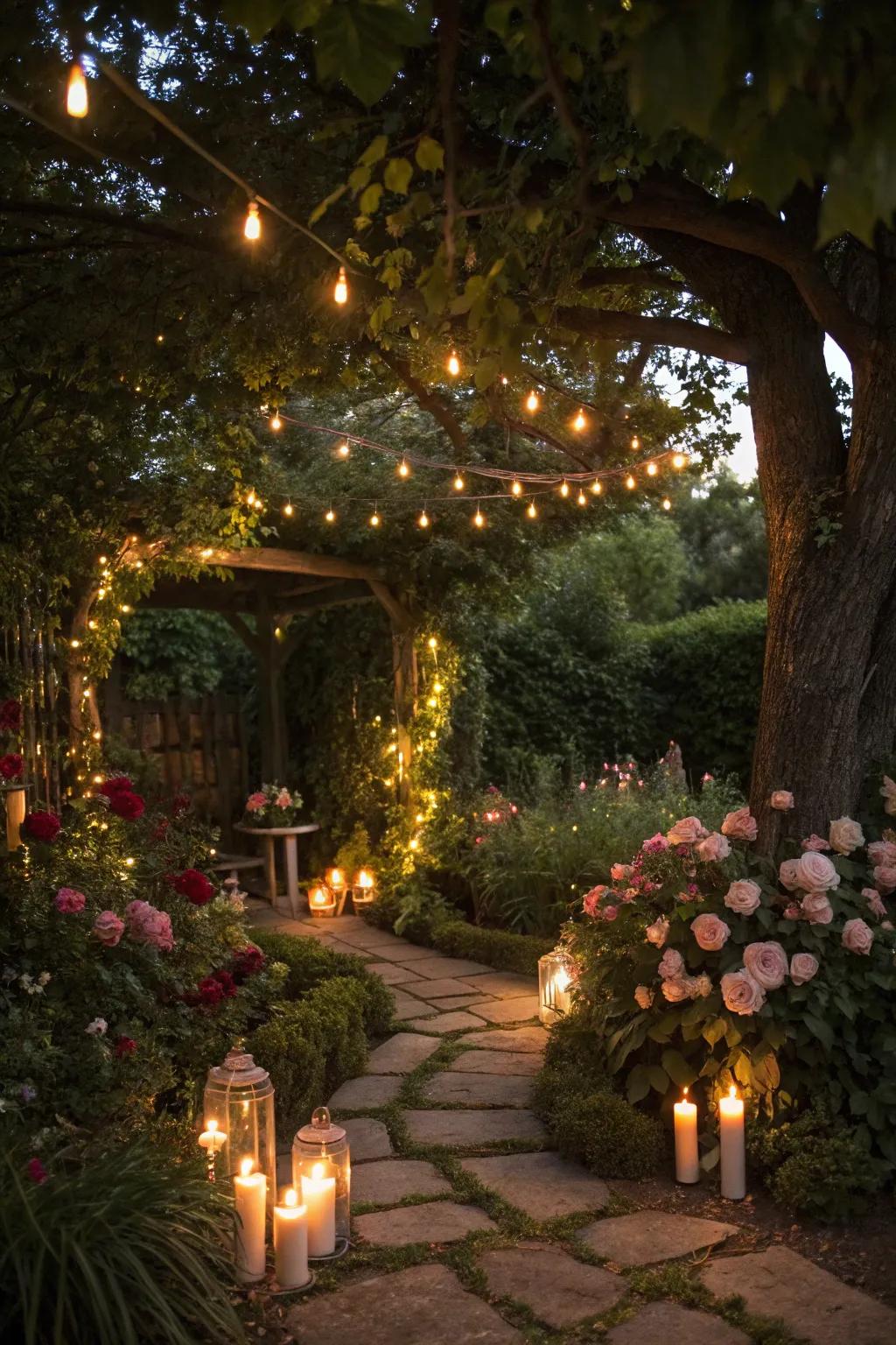 Enchanted lighting transforms your space into a magical wonderland.