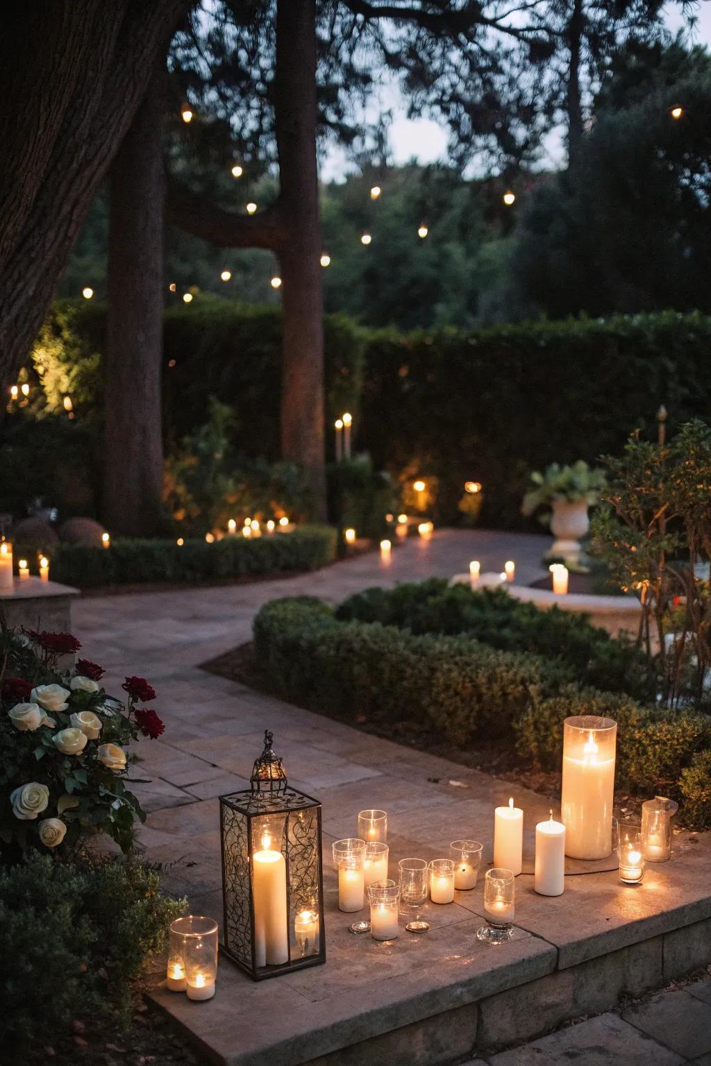 Mysterious candles add depth and warmth to your Halloween ambiance.