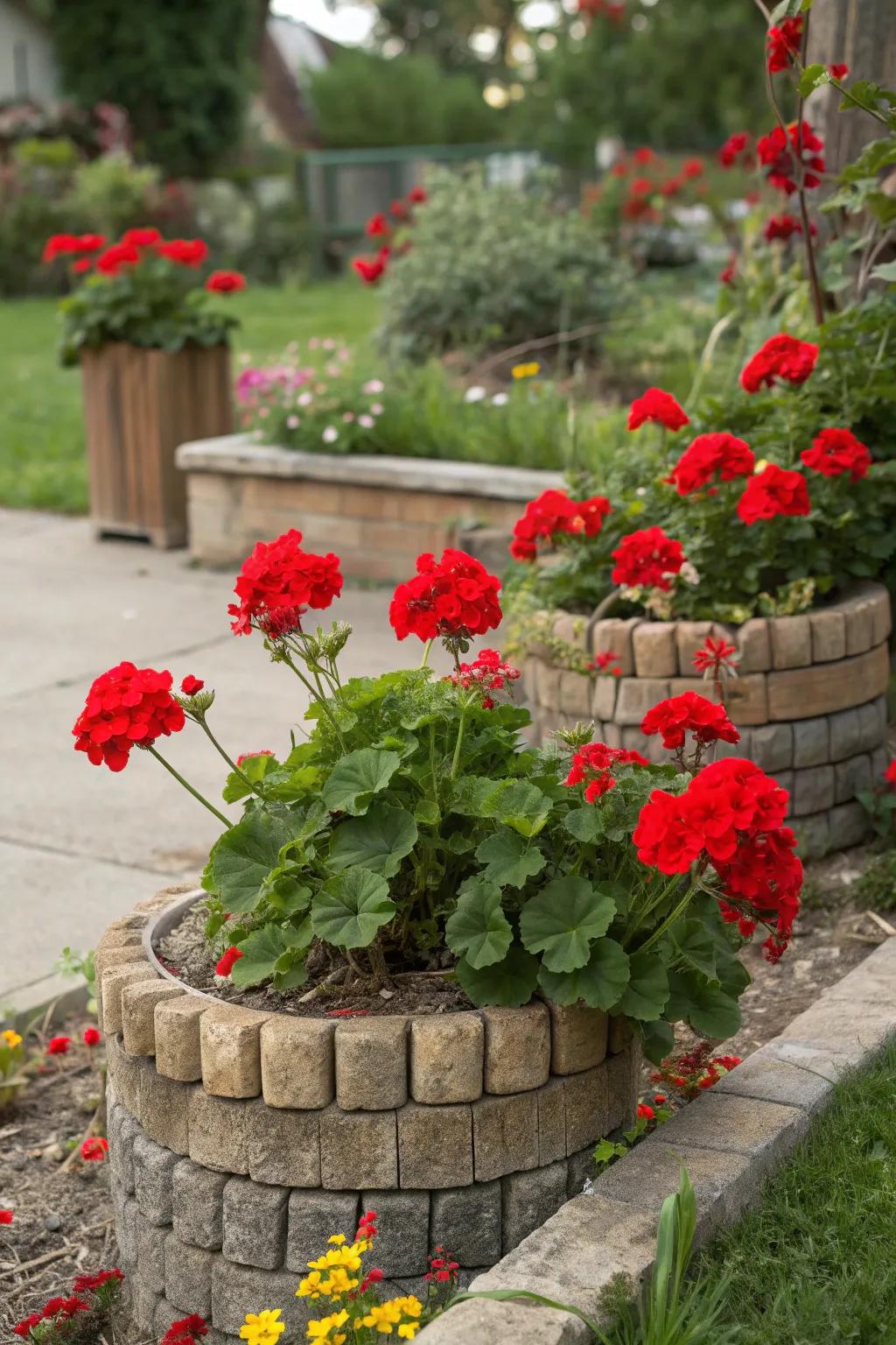 Recycled planters offer an eco-friendly and stylish solution.