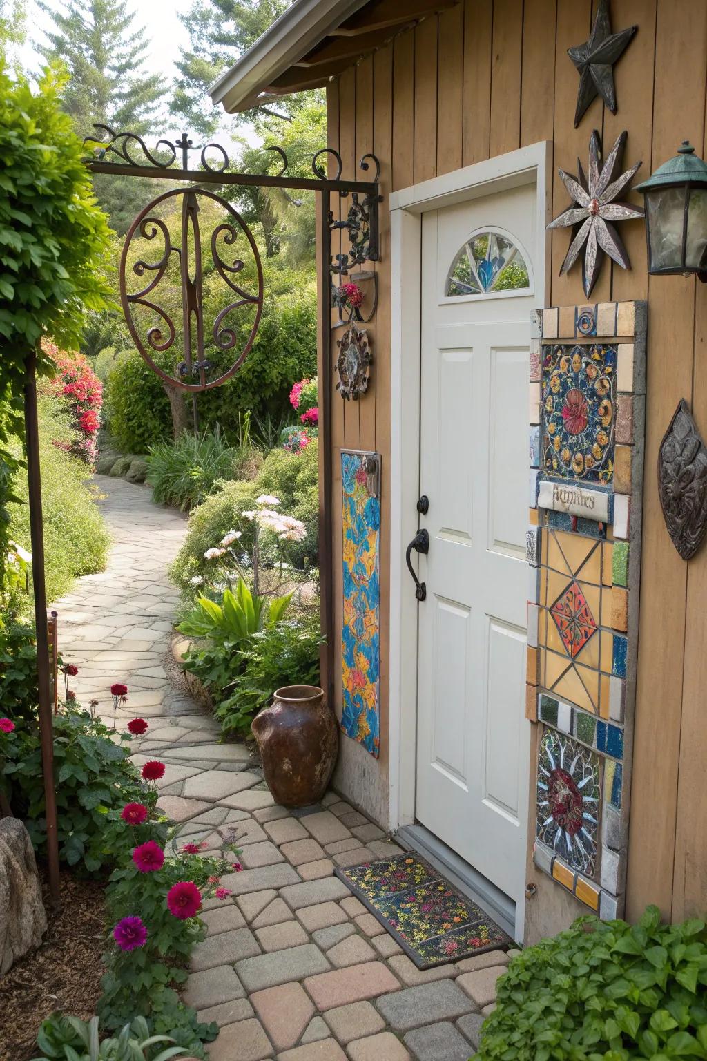 Outdoor art pieces add a personal and artistic touch to your decor.