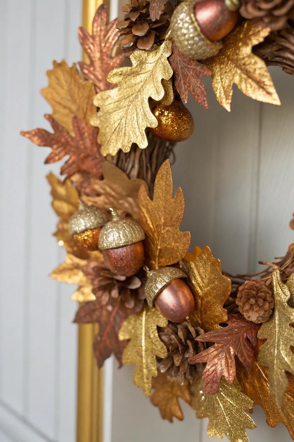 Add a touch of glam with metallic accents.