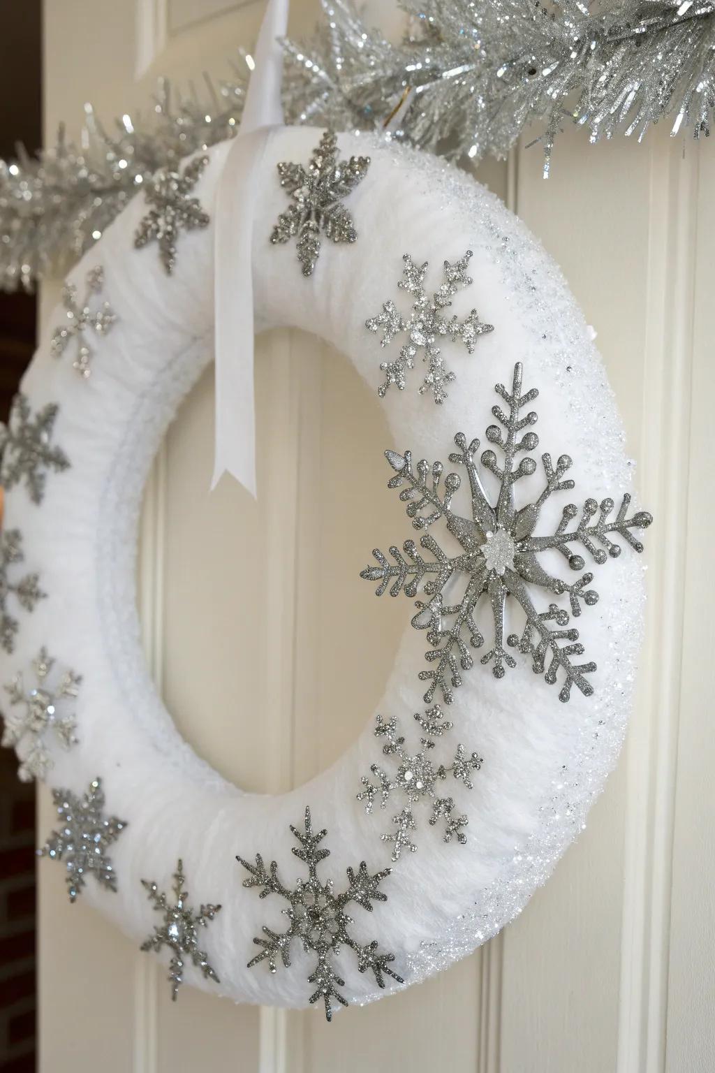 Bring the sparkle of a snowy night to your front door.