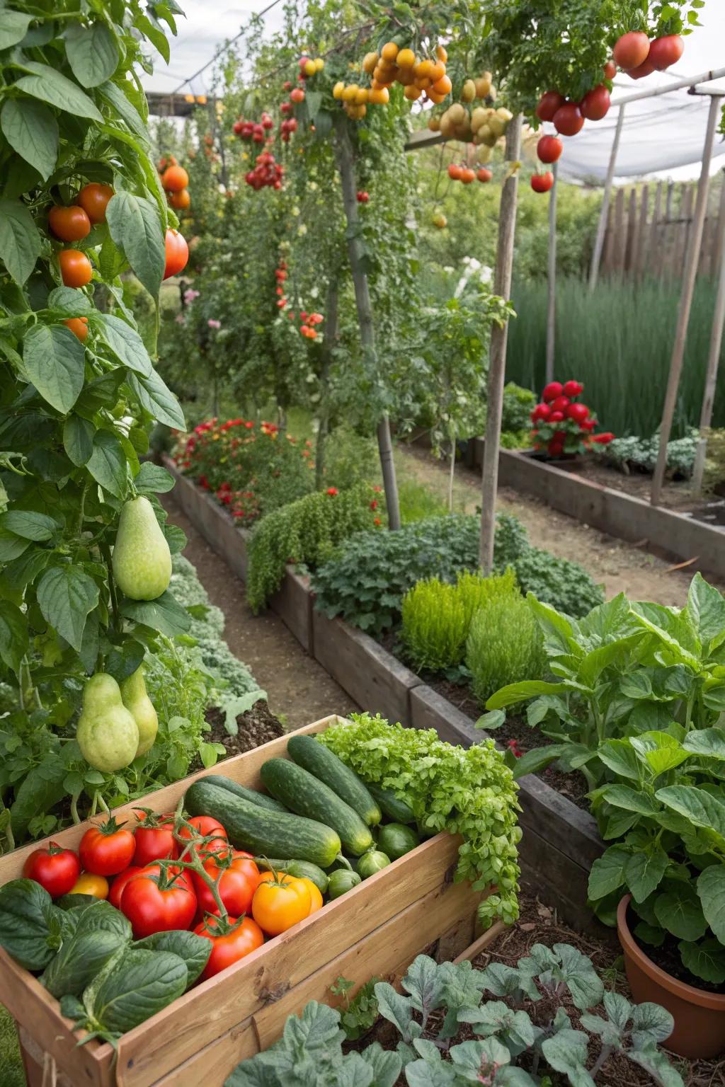 Edible gardens provide fresh produce right from your backyard.