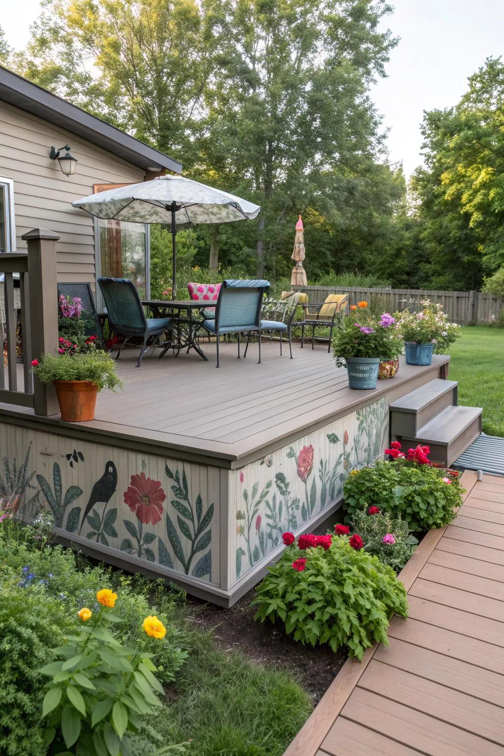 Custom DIY solutions allow you to personalize your deck skirting.
