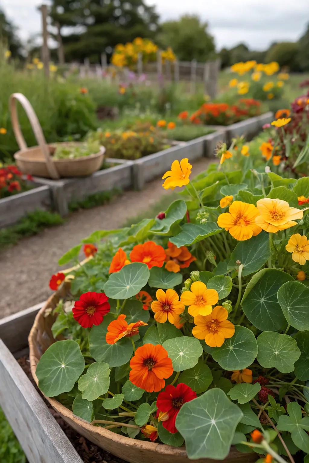 Edible wildflowers add beauty and function to the garden.