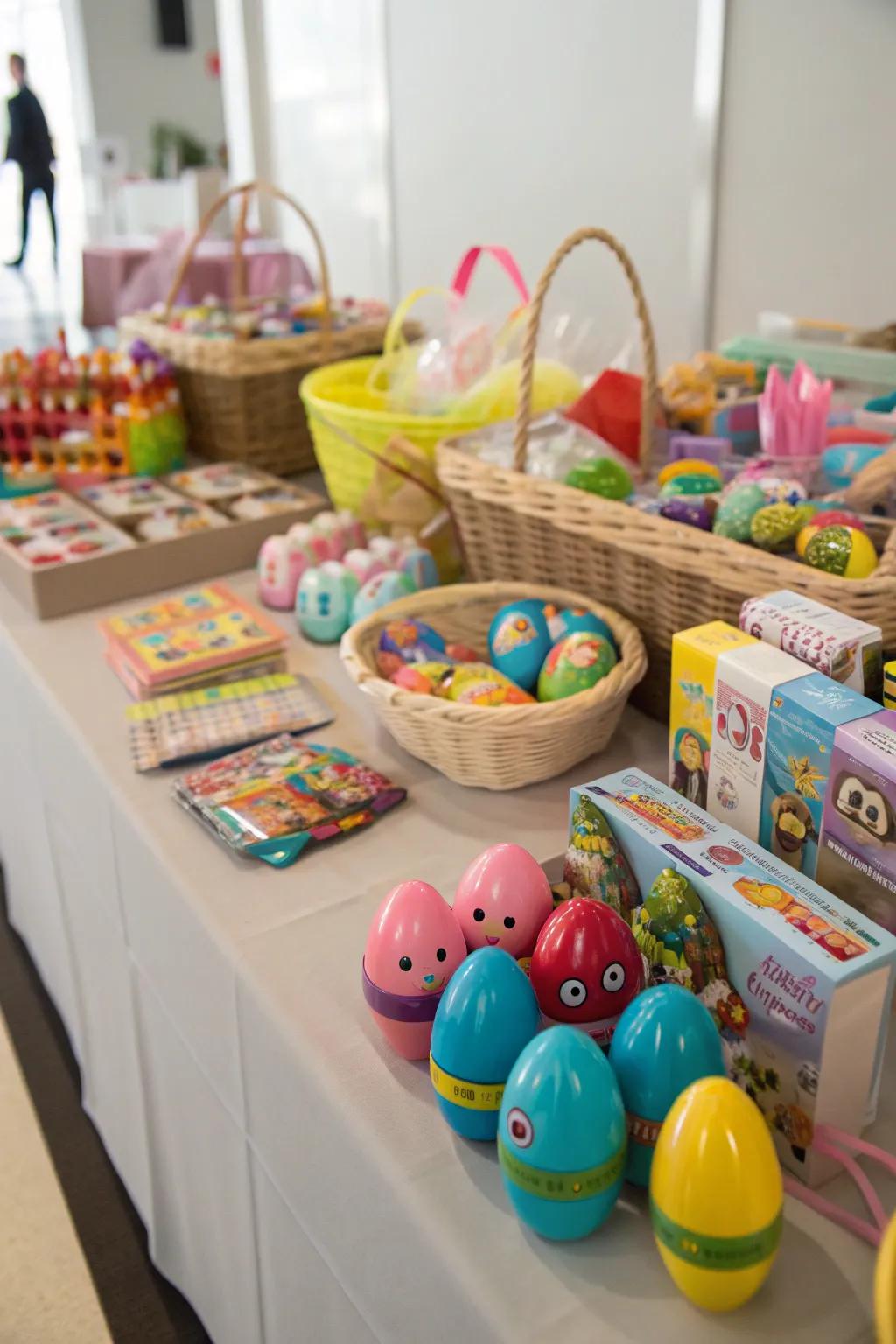 Unique prizes offer delightful alternatives to candy.