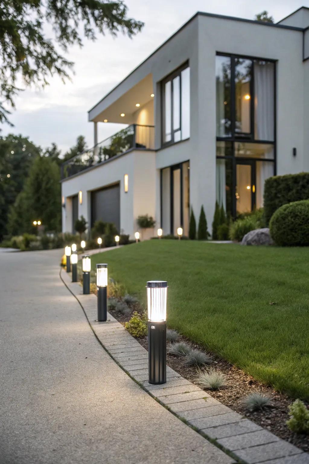 Contemporary lighting fixtures for a modern aesthetic.