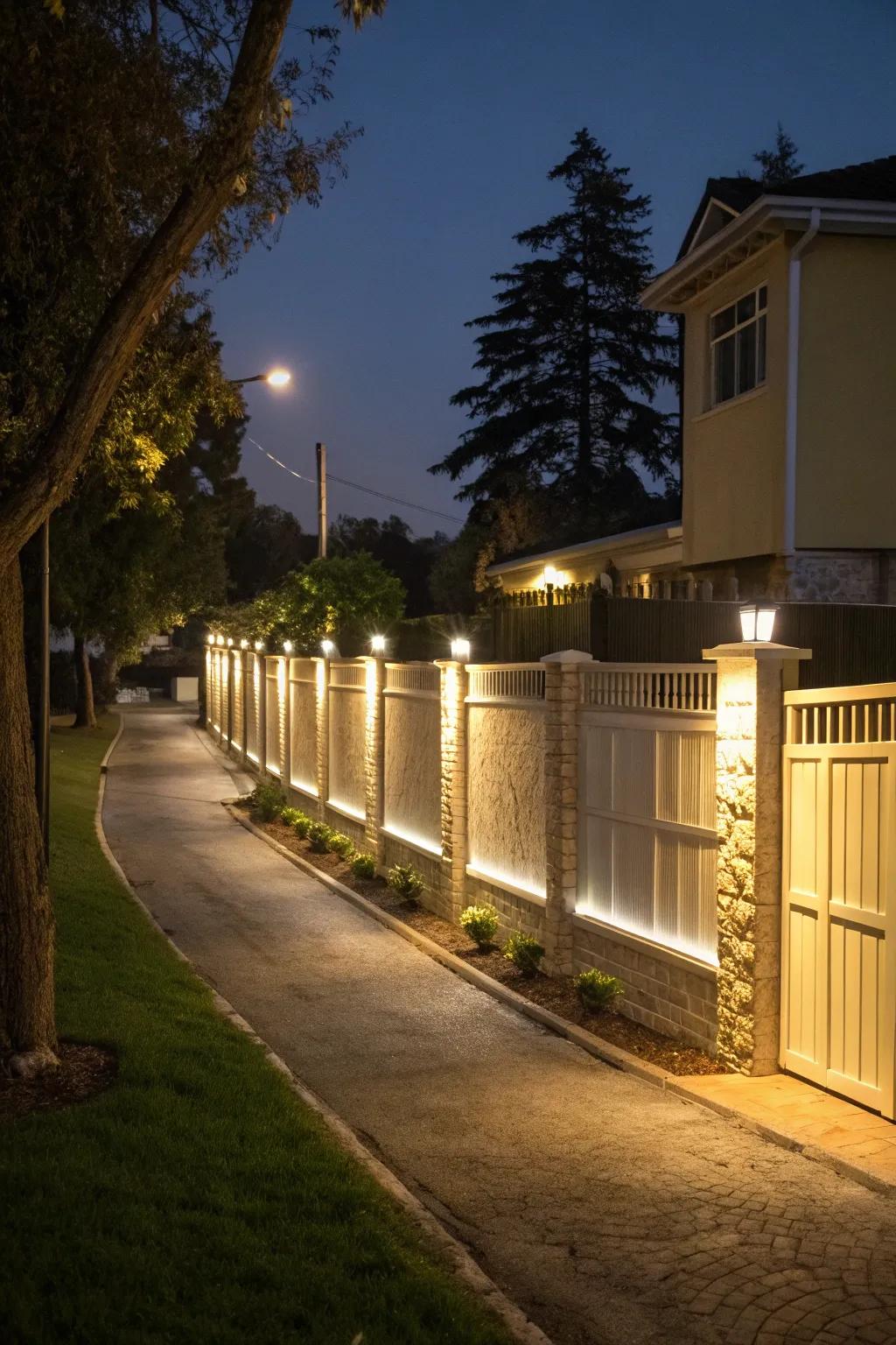 Fences and walls highlighted for added depth and security.