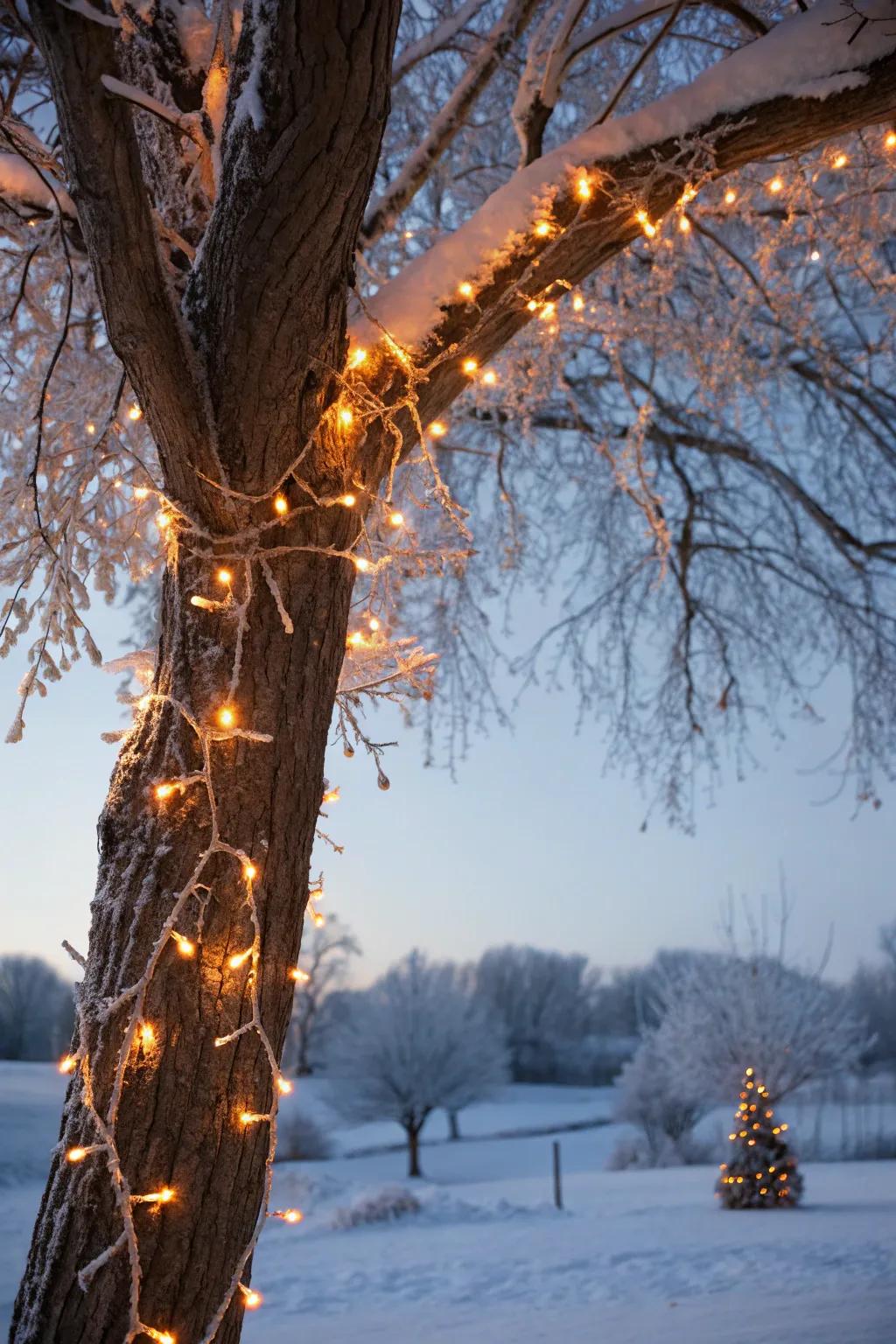 Bring winter magic to your yard with twinkling icicles.