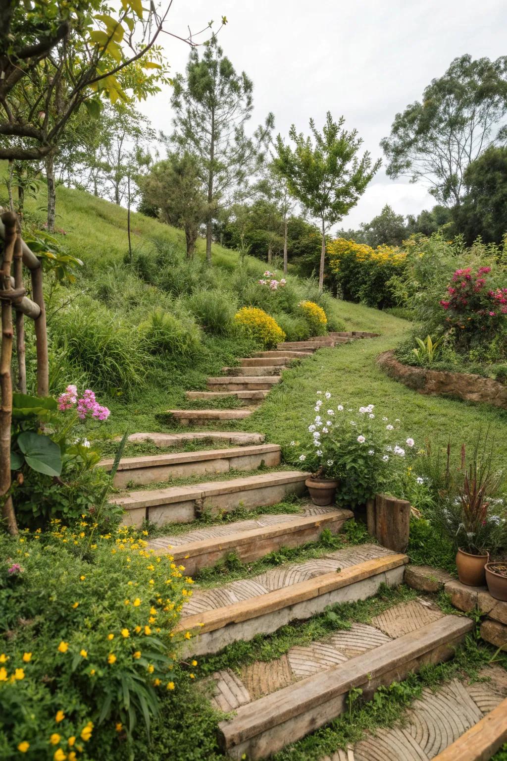 Eco-friendly materials offer sustainable beauty for your steps.