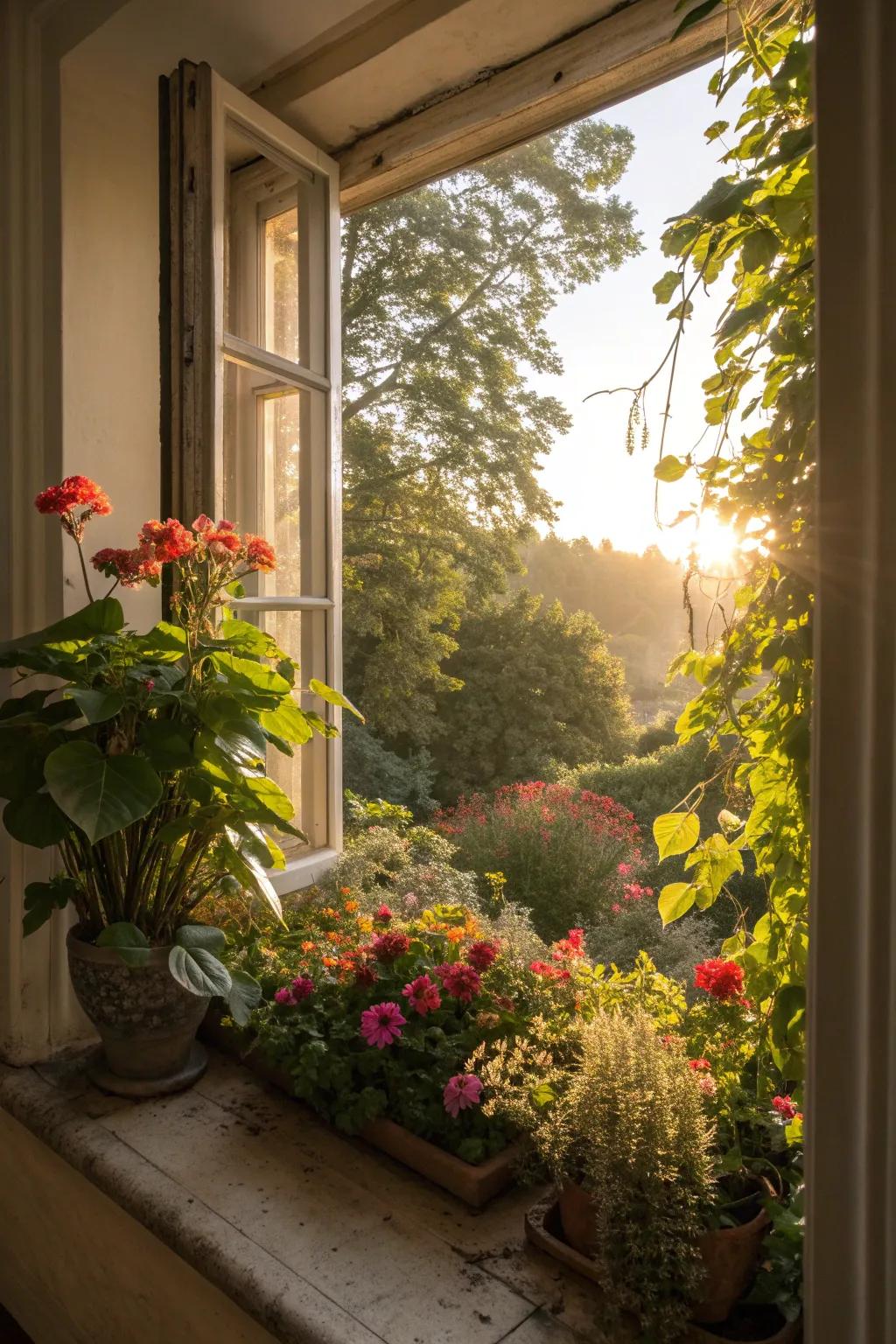 Let your plants soak up the sun by placing them near bright windows.