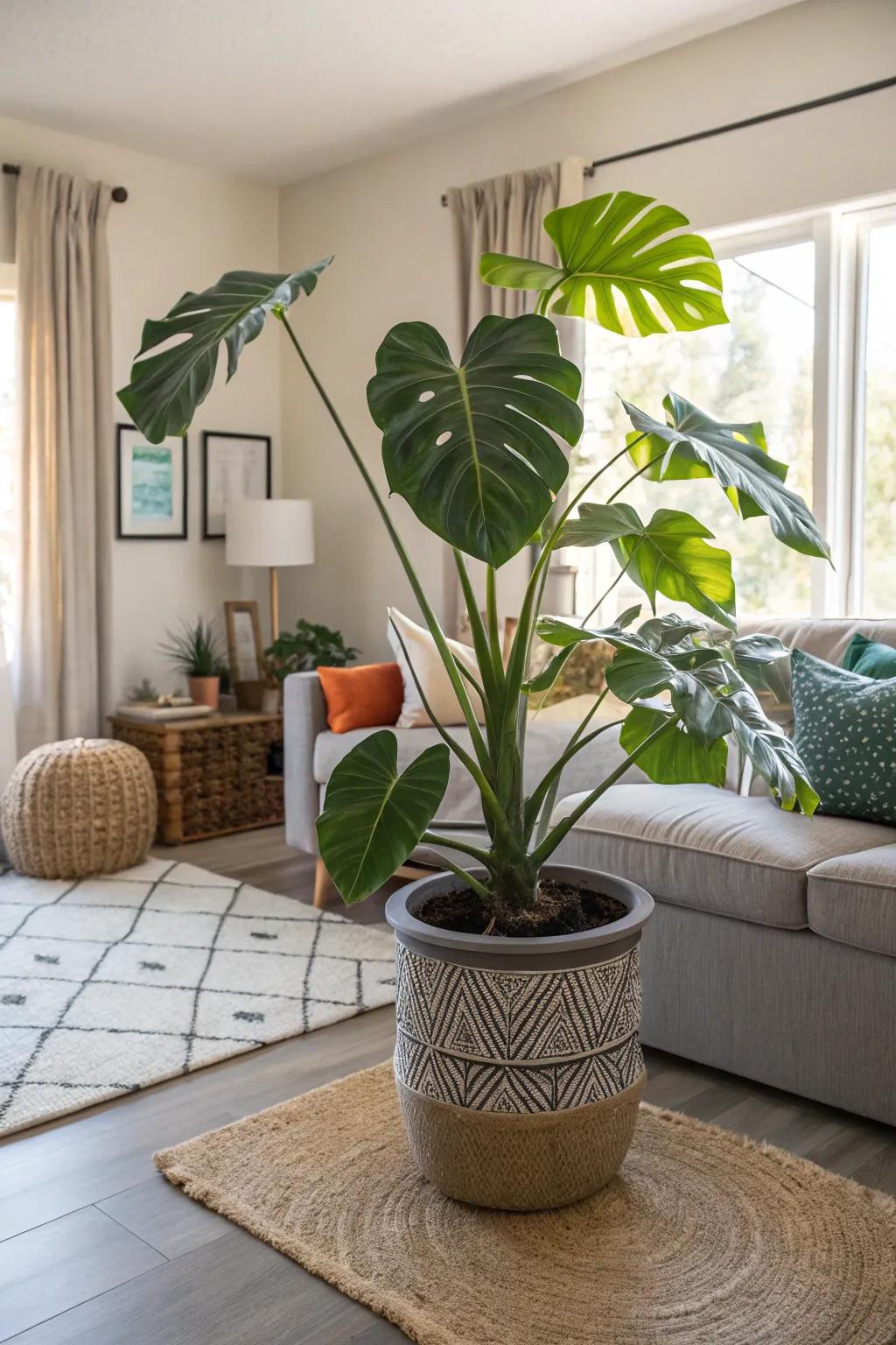 A statement plant can transform any room into a natural haven.