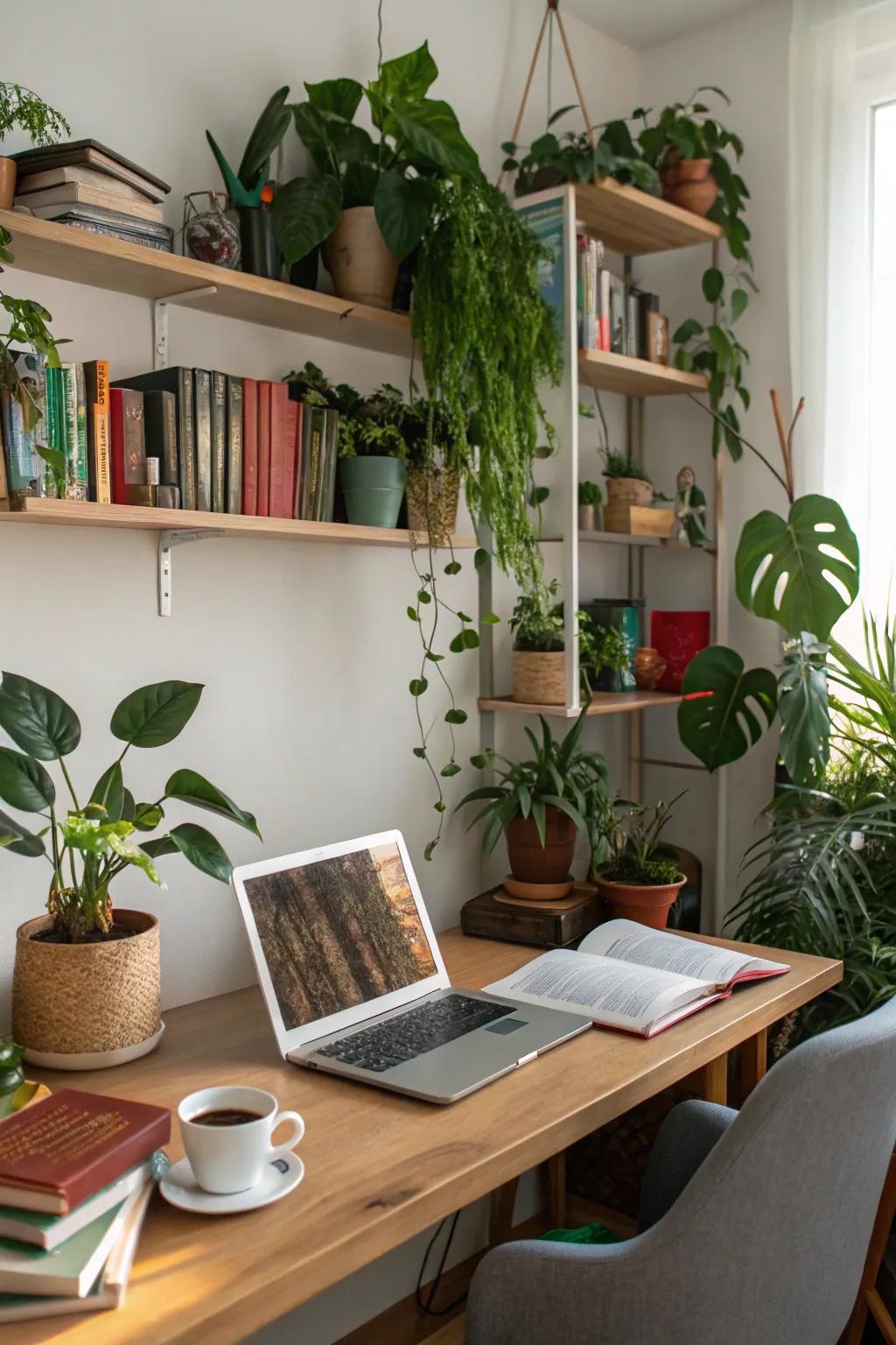 Bring life to your workspace with plants that inspire productivity.