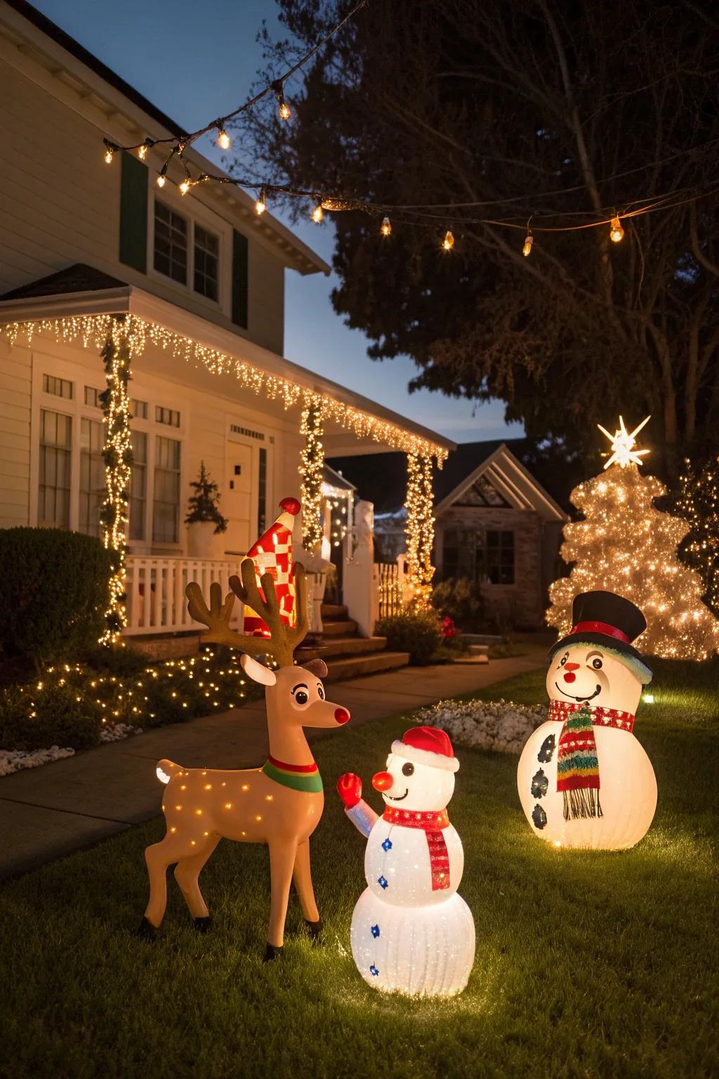 Whimsical animated displays bring joy to the holiday season.