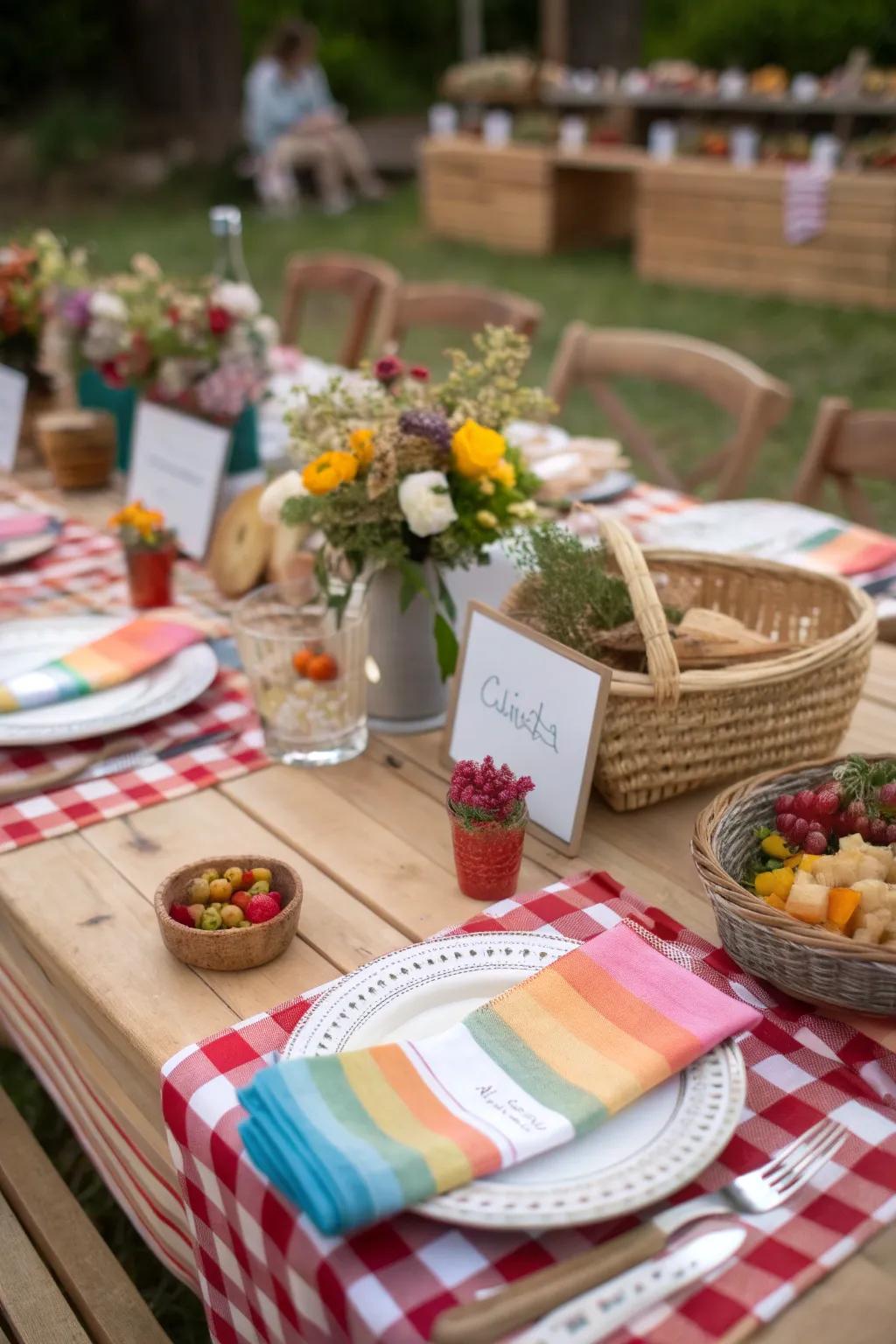 Add a personal touch with customized place settings.