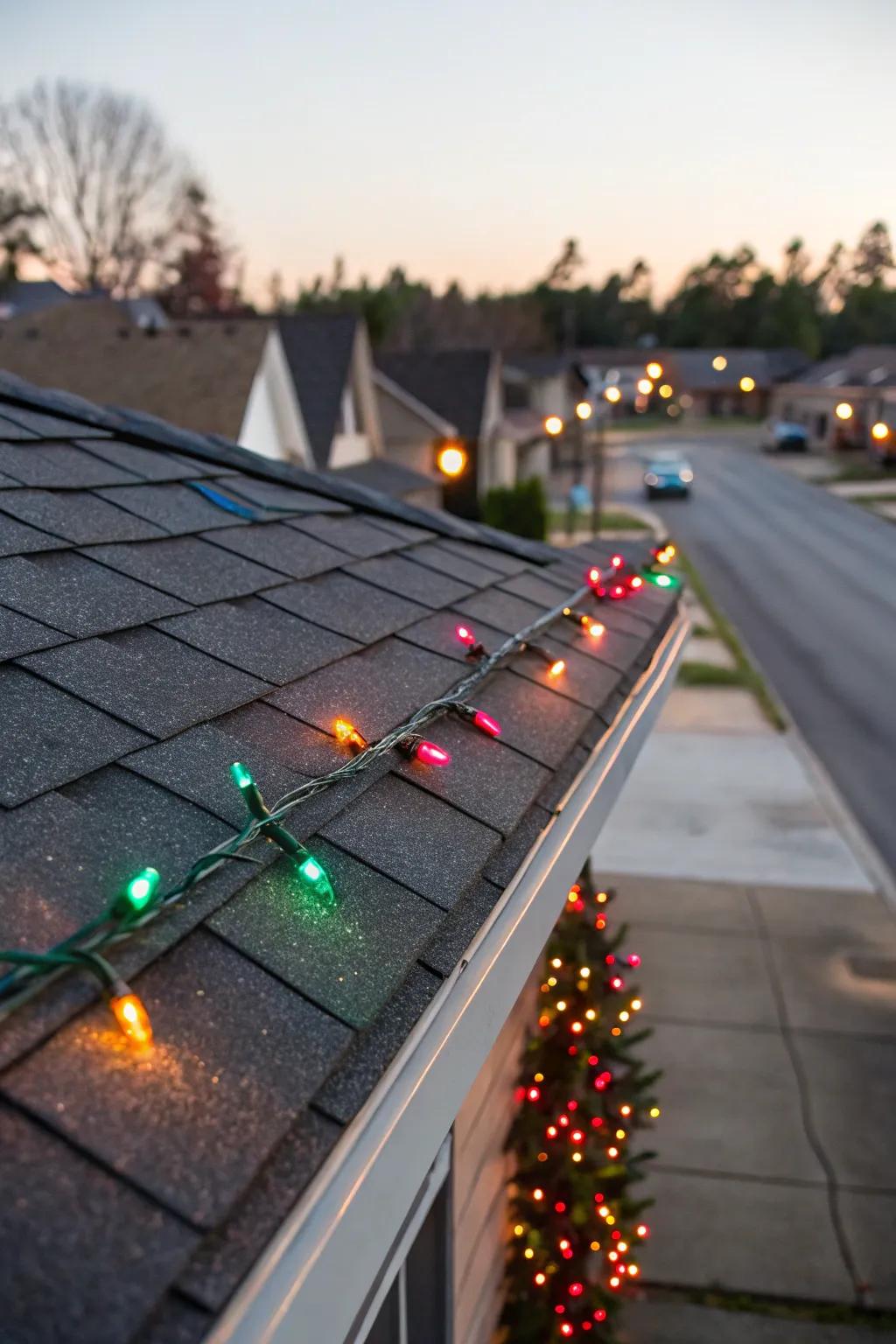 Timer-controlled lights make your holiday setup hassle-free.