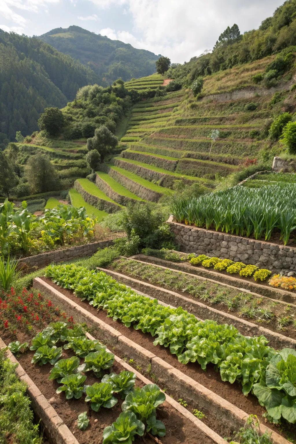 A vegetable garden can be both beautiful and useful.