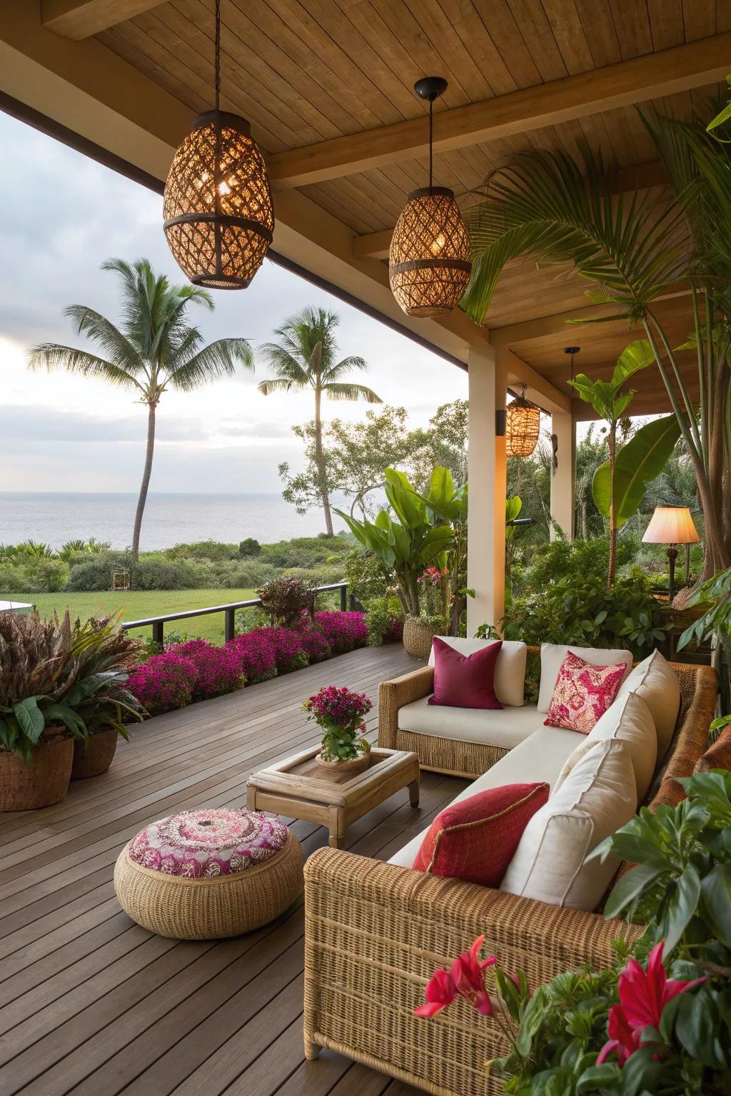 Bamboo flooring combines durability with a touch of the exotic.