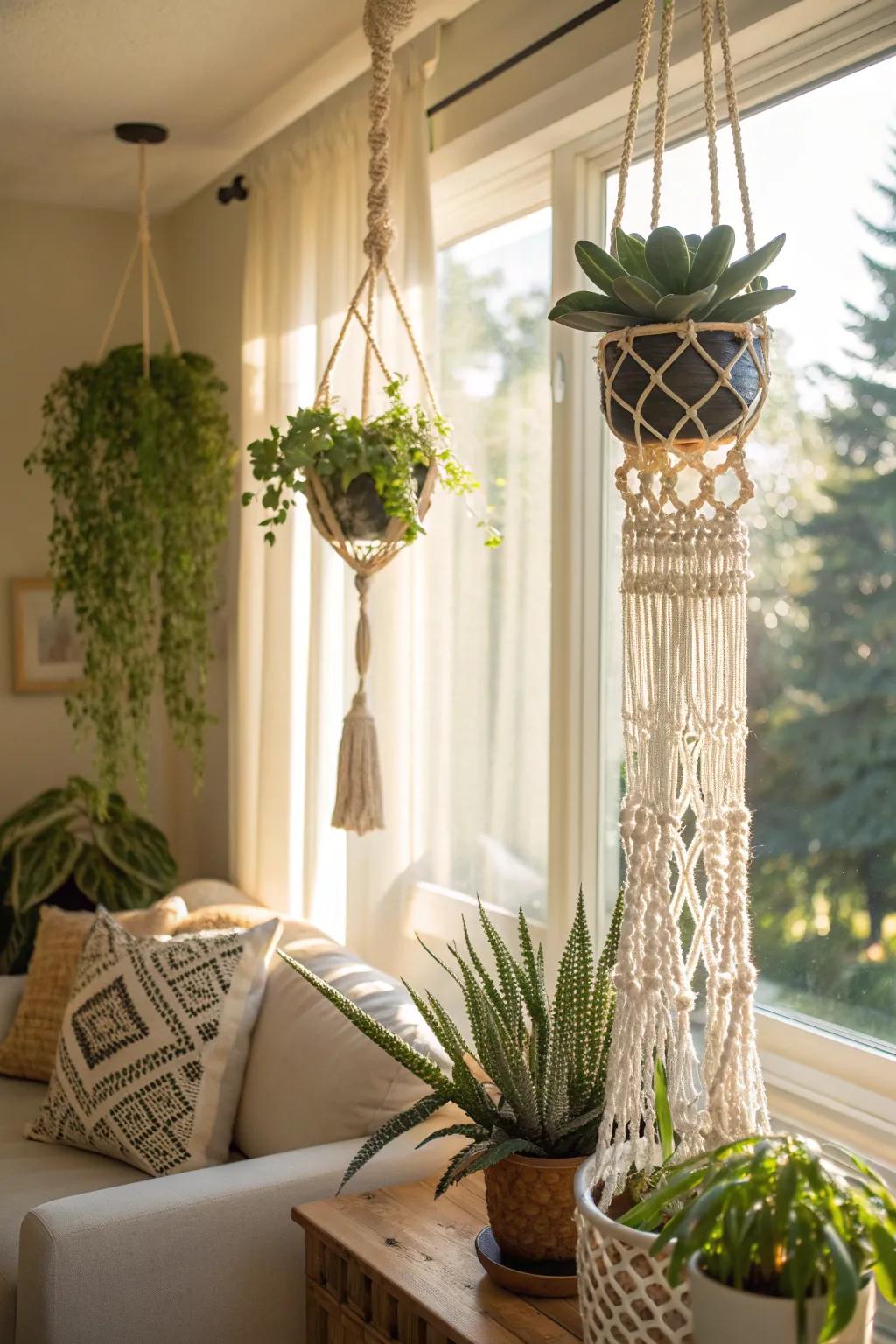 Vertical gardens are perfect for utilizing wall space.