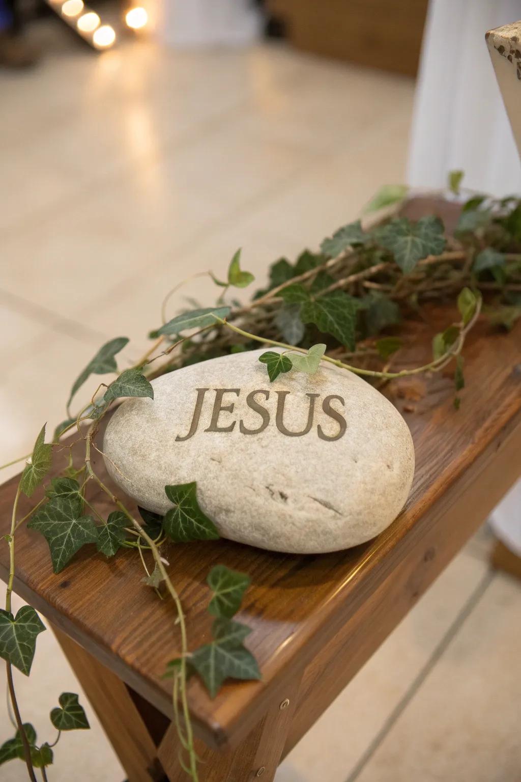 A minimalist tribute to faith.