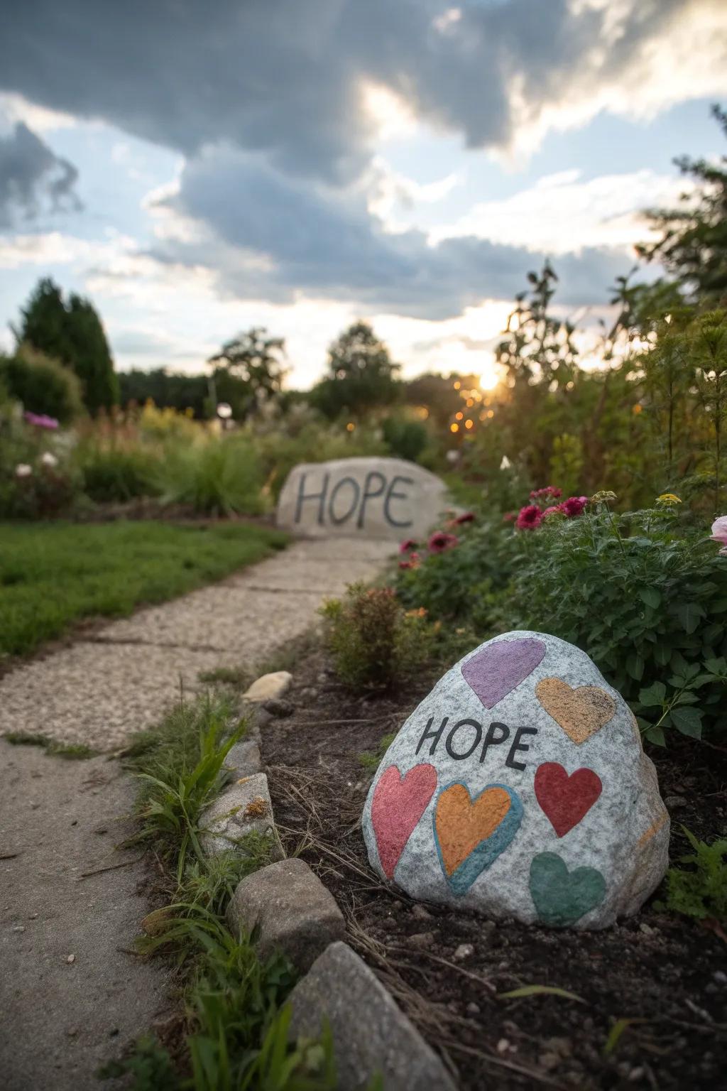 A colorful declaration of hope and love.