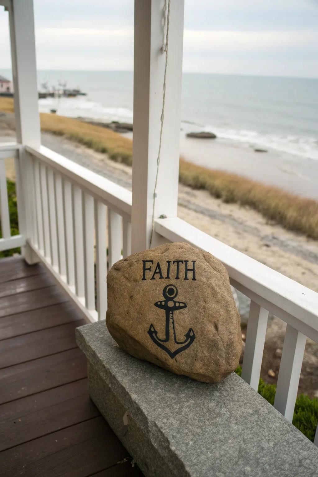 A nautical nod to steadfast faith.