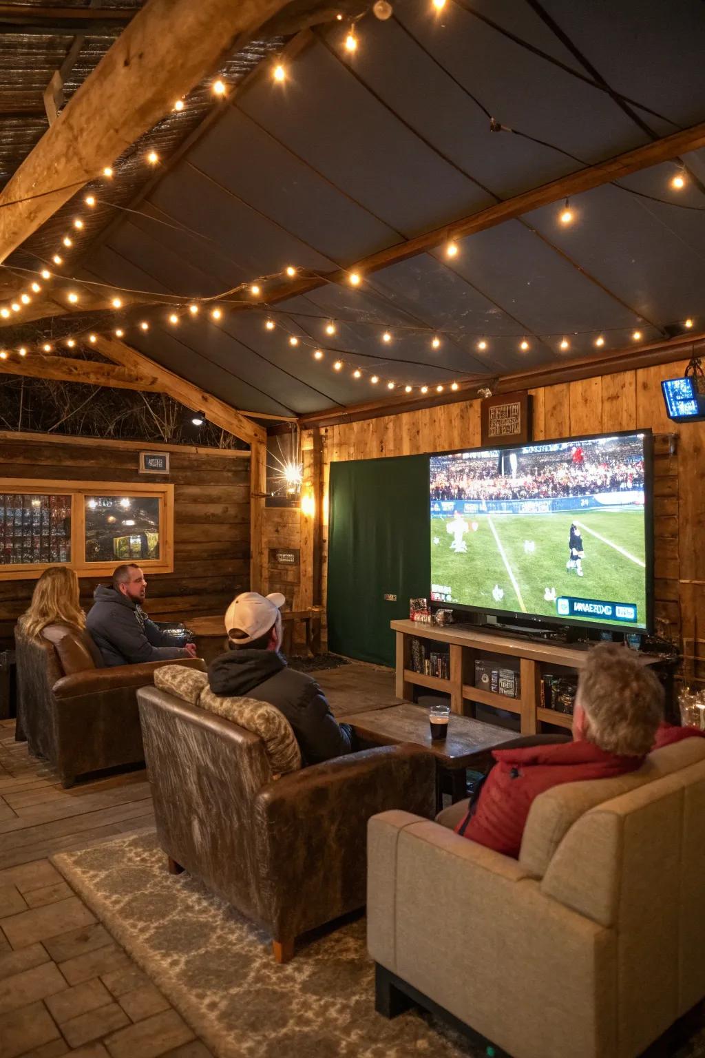 Make your shed the ultimate game day destination.