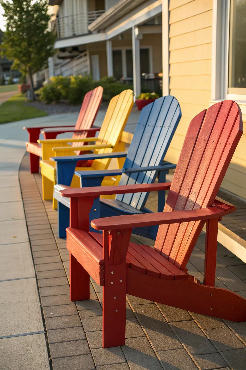 Vivid colors add energy and fun to your outdoor space.