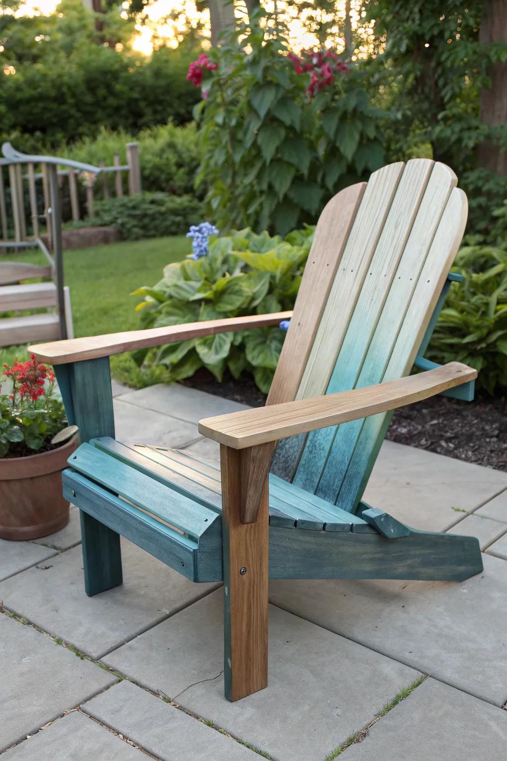 Ombre effect adds depth and sophistication to your seating.