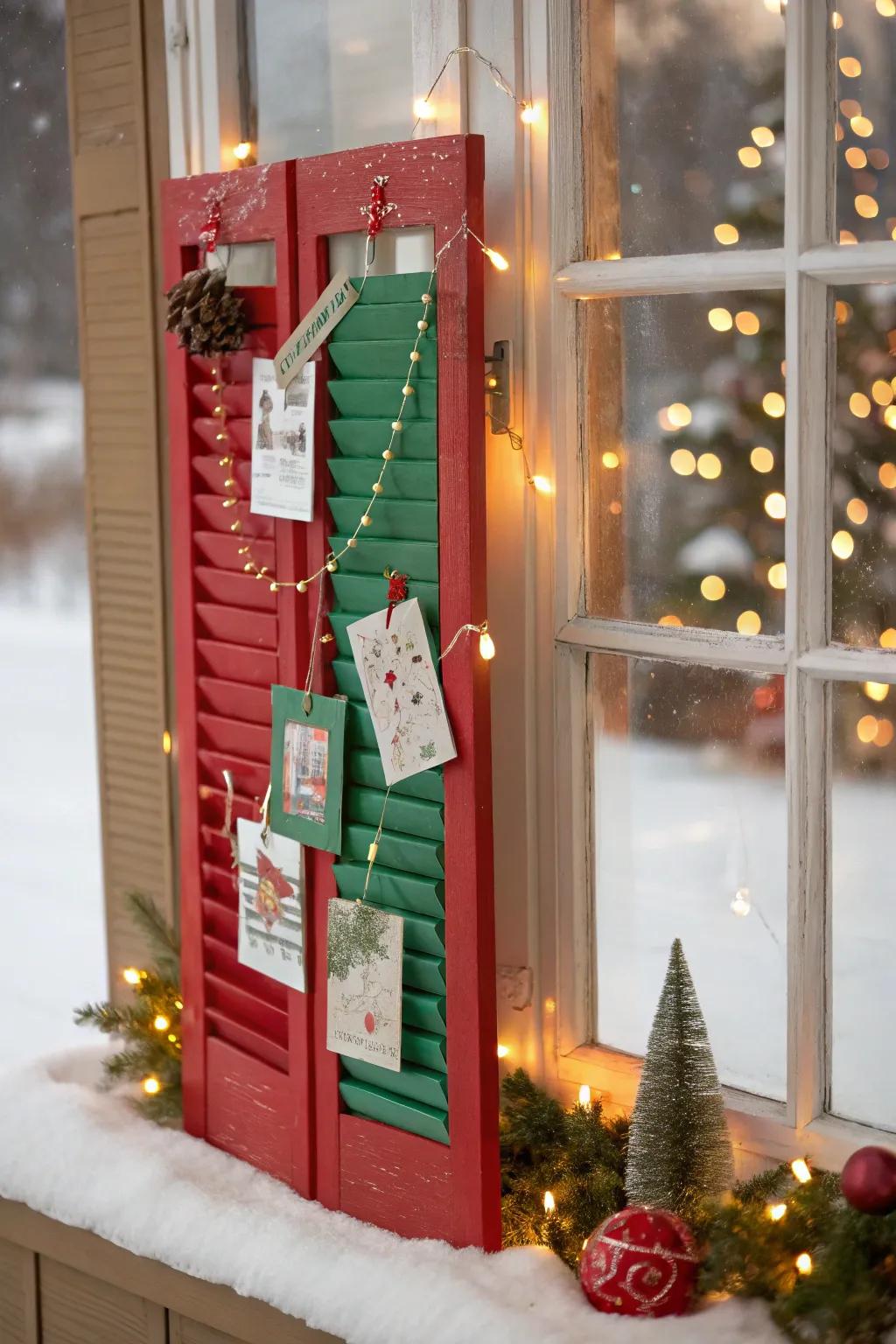 Showcase your holiday cards with style.