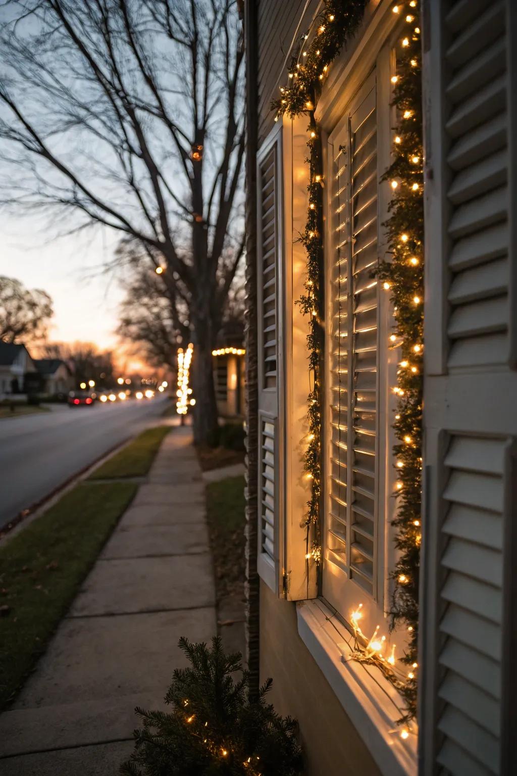 Light up your yard with shutter displays.