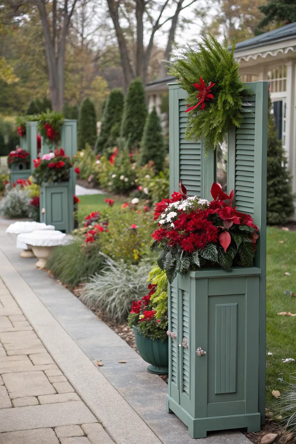 Add holiday charm to your garden planters.